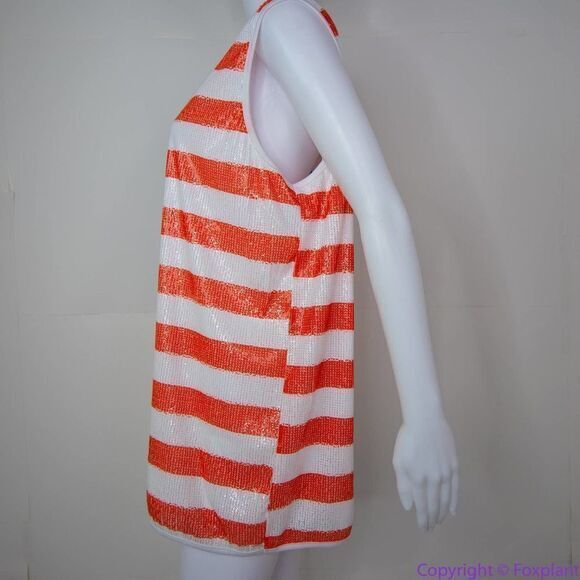 NEW Ashley Stewart Sequin American Flag Scoop Neck Tank, Red, White and Blue, 3X - Picture 15 of 16